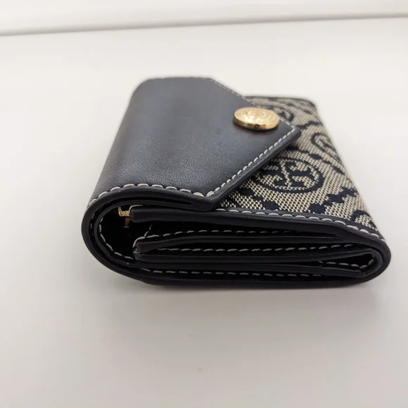 Tory Burch Black and Cream Wallet - Picture 5 of 14